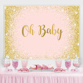 Funkeln Und Einfach Bokeh Geschlecht Aufdecken Oh Baby Hintergrund